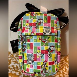 NWT Buckle-Down Mickey and Friends Christmas Crossbody bag